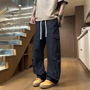 2025新款工装痞帅铆钉美式高街青少年潮牌男裤XZ301b-2-CK721TP40图片