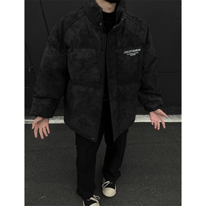 档口图  高级感皮棉服宽松立领棉袄棉衣M520-P100图片
