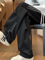 2025秋冬新款美式高街个性设计时尚百搭大码休闲卫裤P45，男装休闲裤，电商B388