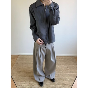 自家图~老钱风 cleanfit立体解构短款夹克外套 W1379/特P75图片