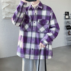 紫色格子
