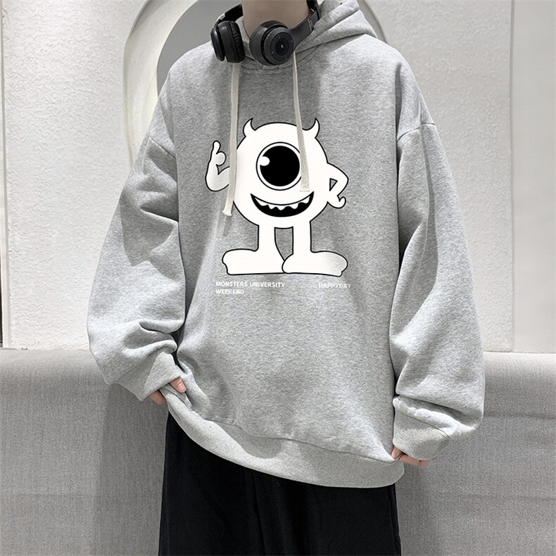 纯棉连帽卫衣男大码运动帽衫宽松薄WY2327-P35加绒款-P40,男装卫衣,电商A040