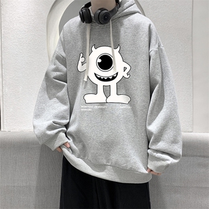 纯棉连帽卫衣男大码运动帽衫宽松薄WY2327-P35加绒款-P40