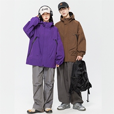 直播现货主推情侣户外登山冲锋衣连帽夹克外套上衣男JK909P60，男装夹克，电商B226