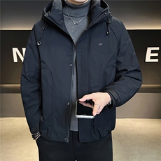 9811-P215-M-3XL标50绒店主风冬季连帽冲锋衣休闲保暖羽绒服男，男装夹克，电商B255