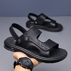 X4948-p115凉鞋男夏季透气软底休闲沙滩鞋外穿两用凉拖鞋男，男鞋凉鞋，星座1407-3