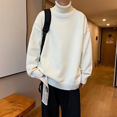 ins高领毛衣男宽松冬季打底衫潮流针织衫休闲男士毛线衣MY46-P40，男装T恤，星座1008-2