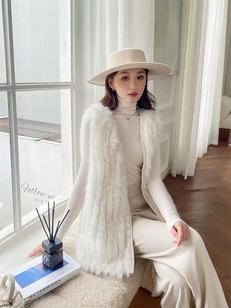 现货皮毛一体马甲，女装马甲，杜十衣社