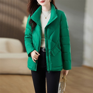 羽绒服女2024冬季新款时髦简约立领羽绒服图片