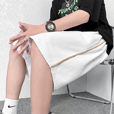 撞色边牛仔短裤男B342-DK1015-P38控48，男装牛仔裤，电商B342