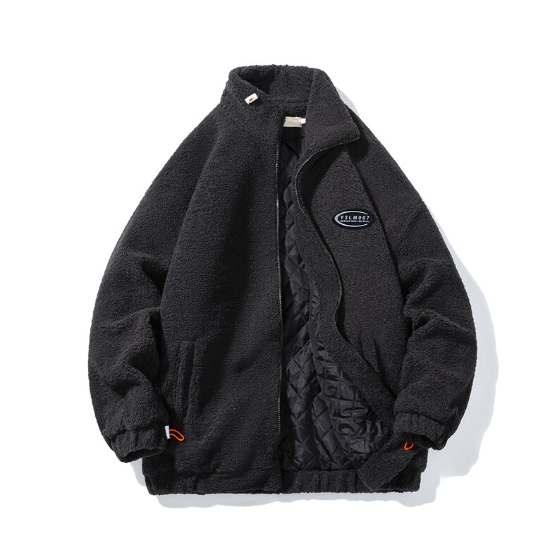 1日系白底冬季宽松百搭羊羔毛大码M-5XL棉衣外套男8727P105控149,男装棉衣,星座226-2
