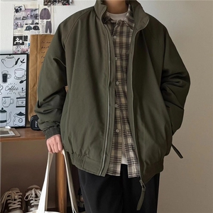 冬季美式复古棉衣宽松加厚立领棉服男女潮牌港风休闲加厚外套棉服图片