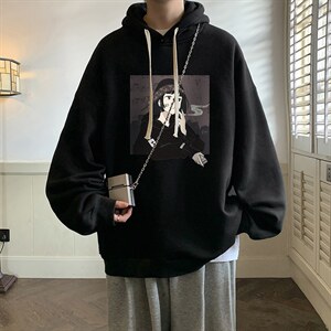 纯棉连帽卫衣男大码运动帽衫宽松薄WY2122-P35 加绒款-P40图片