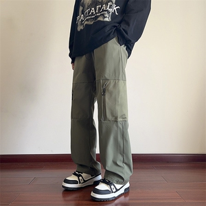 港风休闲裤宽松运动裤拖地裤束脚裤男KP862 P45图片