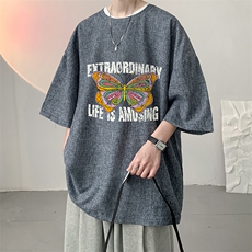 风复古亚麻短袖男棉麻t恤男半袖ZT71366-P35，男装T恤，电商A040