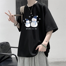华夫格t恤男短袖男大码五分袖HT73439-P22，男装T恤，电商A040