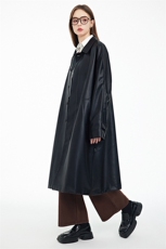 现货诺丁山蛋白皮风衣，男装风衣，电商A105