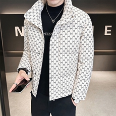 店主风冬季字母立领羽绒服男保暖外套标50绒B328-9901-P185，男装羽绒服，电商B328