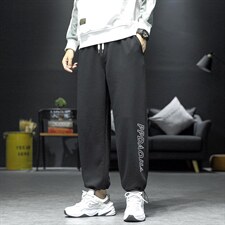 2021秋沙发墙日系大码男卫裤束脚抽绳印花九分休闲裤K2063-P38，男装休闲裤，电商A001