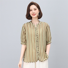 2025年夏季新款休闲衬衫，女装衬衫，悦见她