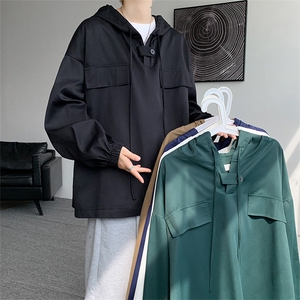 现货25秋季连帽休闲宽松高品质百搭卫衣外衣DSA059-7839-P45 控68图片