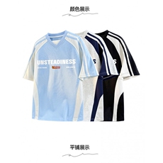 新款短袖t恤男夏季韩版潮流港风宽松休闲潮牌体恤衫TT0351-P45，男装T恤，星座308B-2