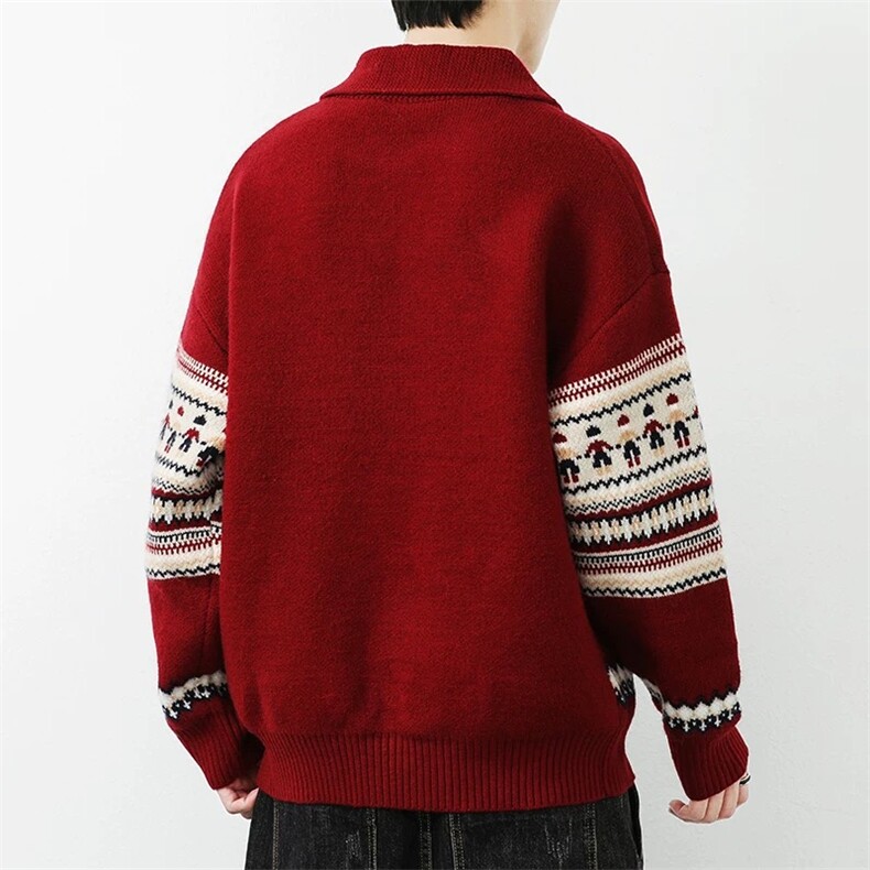 1506-1/MA3881高品质/P64冬新款开衫毛衣美式复古休闲慵懒风,男装针织衫/毛衣,星座1506-1