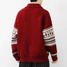 1506-1/MA3881高品质/P64冬新款开衫毛衣美式复古休闲慵懒风，男装针织衫/毛衣，星座1506-1