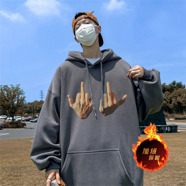 500克重磅秋冬美式加绒加厚卫衣外套DL308常规特P35绒特P40,男装卫衣,电商A486