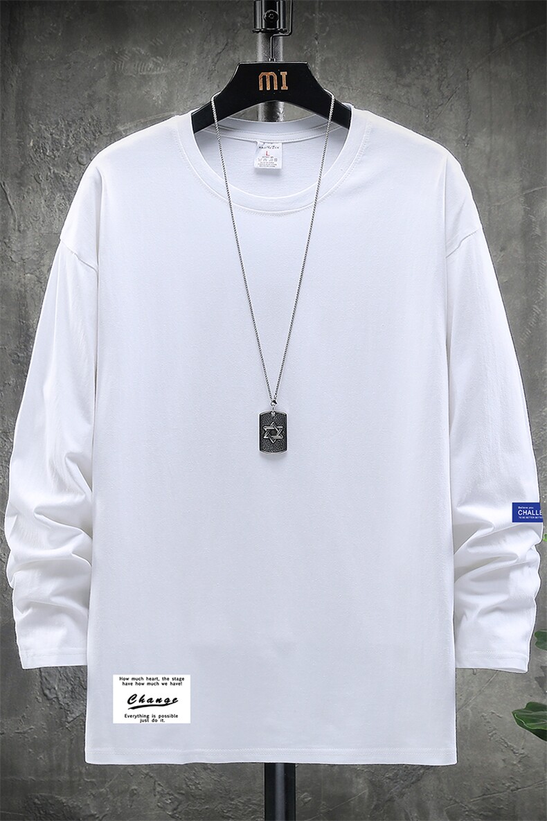 TX3062-P25纯长袖t恤男大码圆领打底衫体恤展架,男装T恤,电商A040A