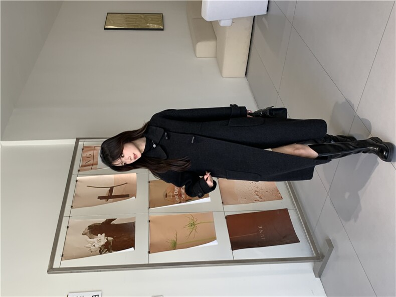 双面羊绒大衣女2025秋冬季新款中长款骆驼绒高级感毛呢子外套图片