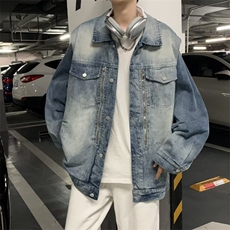 美式水洗牛仔夹克男秋季复古设计感小众情侣款高级感外套J2027，男装夹克，星座1116A-1（原606A）