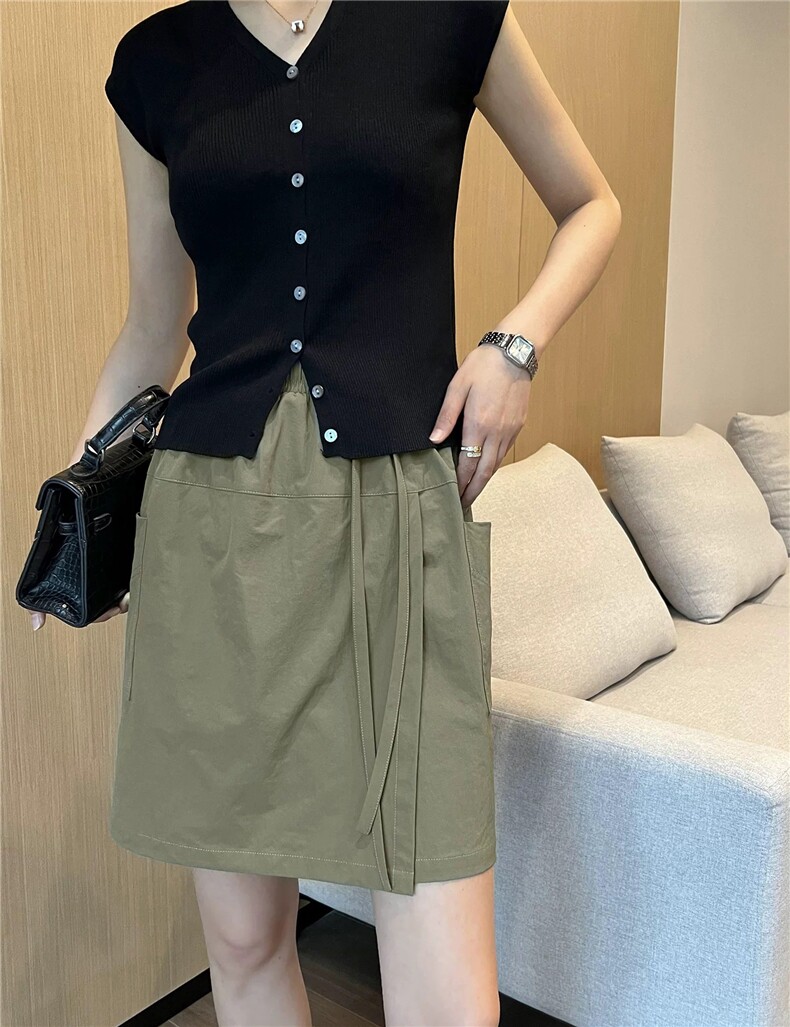 山系清凉进口原纱防晒夏季不规则设计感裙裤图片