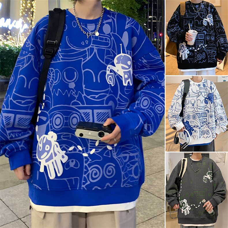 长袖t恤男士春秋季宽松潮牌百搭休闲上衣服打底衫圆领内搭卫衣男,男装T恤,星座1206-1（原A206-1）