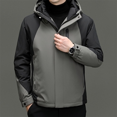 DF8803钱塘2020-2时尚休闲冬季厚款连帽中年男士羽绒服P320，男装羽绒服，钱塘207-2