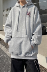 已注册/华棉春秋外景情侣休闲宽松连帽卫衣男WY00724/P45加绒P50，男装卫衣，电商B316