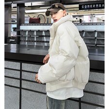 立领短款面包服棉袄男女冬季保暖棉衣宽松百搭情侣棉服MY98-P118，男装棉衣，电商C307