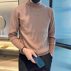 毛衣男秋冬季新款慵懒风内搭男生韩版半高领打底针织衫M827，男装针织衫/毛衣，星座1116A-2（原606A-1）