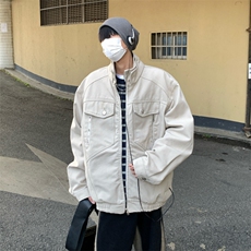 得物二开外套男款春潮牌宽松夹克痞帅机车JK1183-P118，男装夹克，星座1103-3