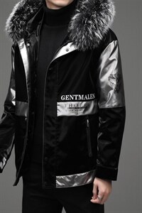 D2288冬季男士派克服可脱卸兔毛内胆连帽中长款风衣P630,男装皮衣,电商B360