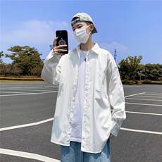 DC410-P35衬衫男早春秋季新款潮流ins高级感宽松新款长袖衬衣外套，男装衬衫，星座603-2