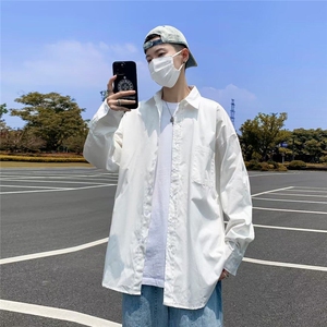 DC410-P35衬衫男早春秋季新款潮流ins高级感宽松新款长袖衬衣外套图片