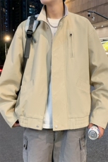 夜景立领免洗棉布面料水洗全棉夹克男士休闲外套A406JK2528P88，男装夹克，星座309（原A406）