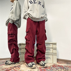 903-SK38-特P50【79】灯芯绒复合加厚工装裤降落伞裤！1，男装工装外套，星座903