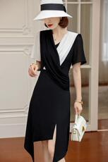 欧货同款，拼接连衣裙，美，女装连衣裙，贻思茗