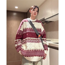 马海毛镂空针织衫女2025秋装新款薄款毛衣宽松绿色上衣SWY32，男装针织衫/毛衣，星座516A