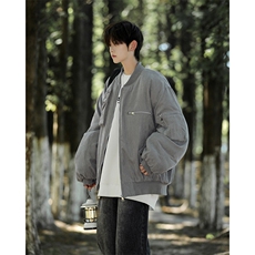 F596P103飞行员夹克棉服外套男冬季加厚潮牌宽松情侣工装棒球上衣，男装夹克，星座512-6