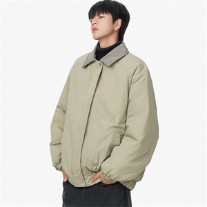 1506/M8606/P75 糖果色翻领飞行服棉衣男士棉服情侣短款棉袄3图片