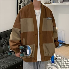 港风男士夏季薄款夹克外套ins潮牌春秋季宽松百搭休闲棒球服上衣，男装夹克，星座1210-1