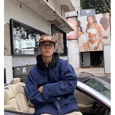 斜纹工装夹克男女潮秋新款街头上衣简约百搭休闲外套潮HH7707P65，男装夹克，星座1013-5
